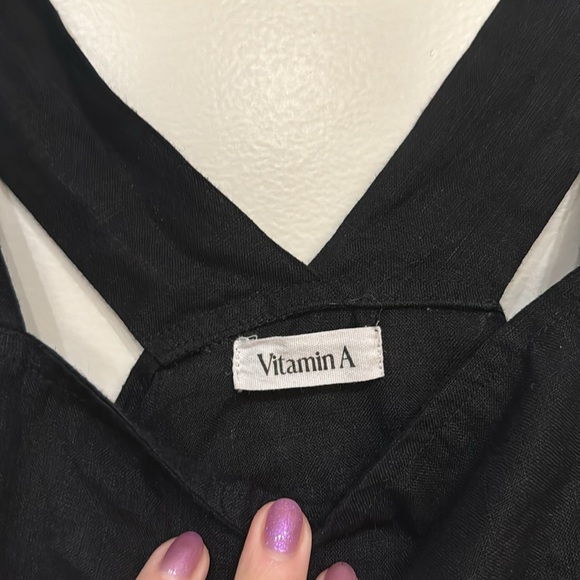 Vitamin A ‘Tallows’ 100% Linen Crop Top, size M - Picture 6 of 7